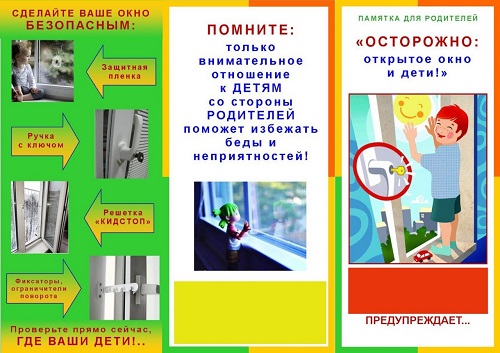 «Осторожно, открытое окно!» «Осторожно, открытое окно!».